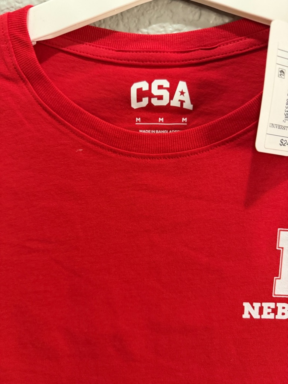 Nebraska Red Logo Tee - Men's Short Sleeve Shirt Medium - Picture 6 of 6